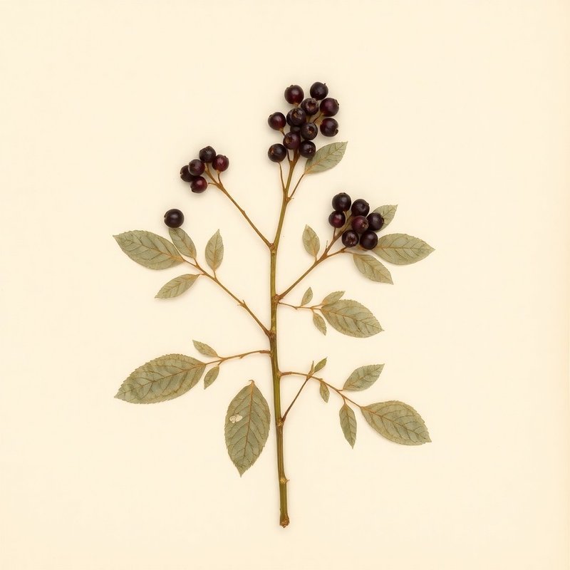 Aronia prunifolia (Purple Chokeberry) — botanical photograph