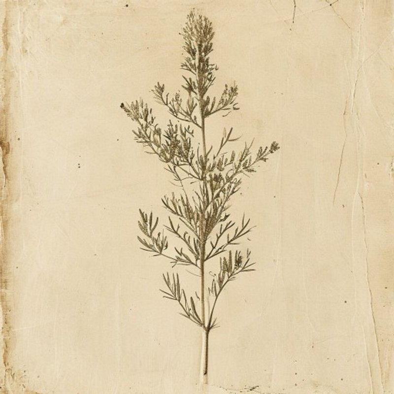 Artemisia princeps (Korean mugwort) — botanical photograph