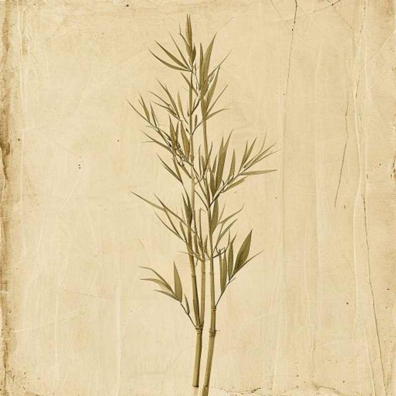 Arundinaria gigantea (Canebrake bamboo) — botanical photograph