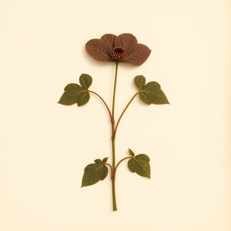 Asarum splendens (Chinese Wild Ginger) — botanical photograph