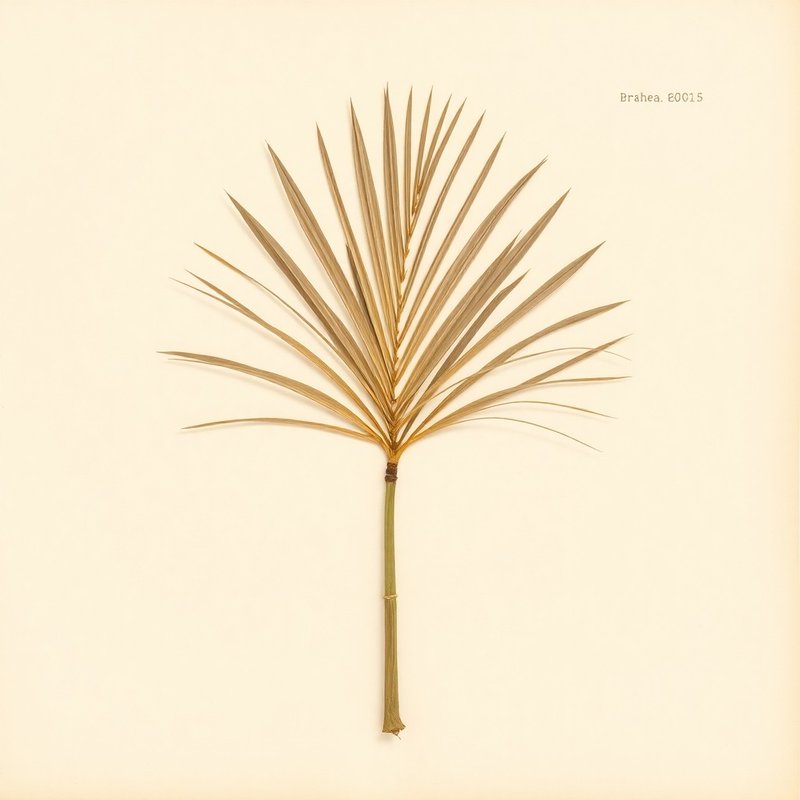 Brahea edulis (Guadalupe Palm) — botanical photograph