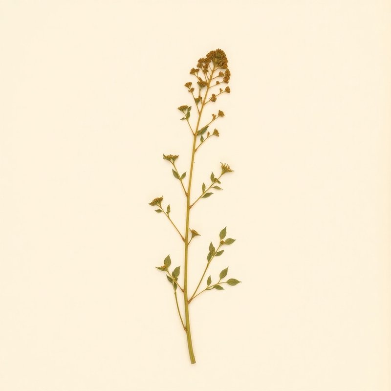 Brassica juncea integrifolia strumata (Large Petiole Mustard) — botanical photograph