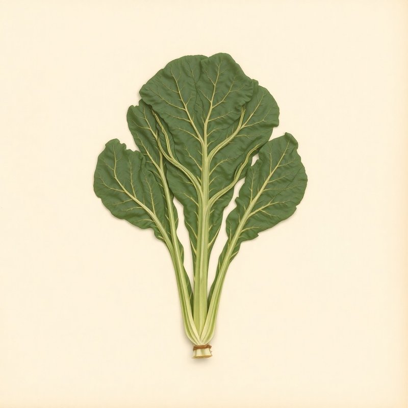 Brassica oleracea acephala (Taunton Deane Kale) — botanical photograph