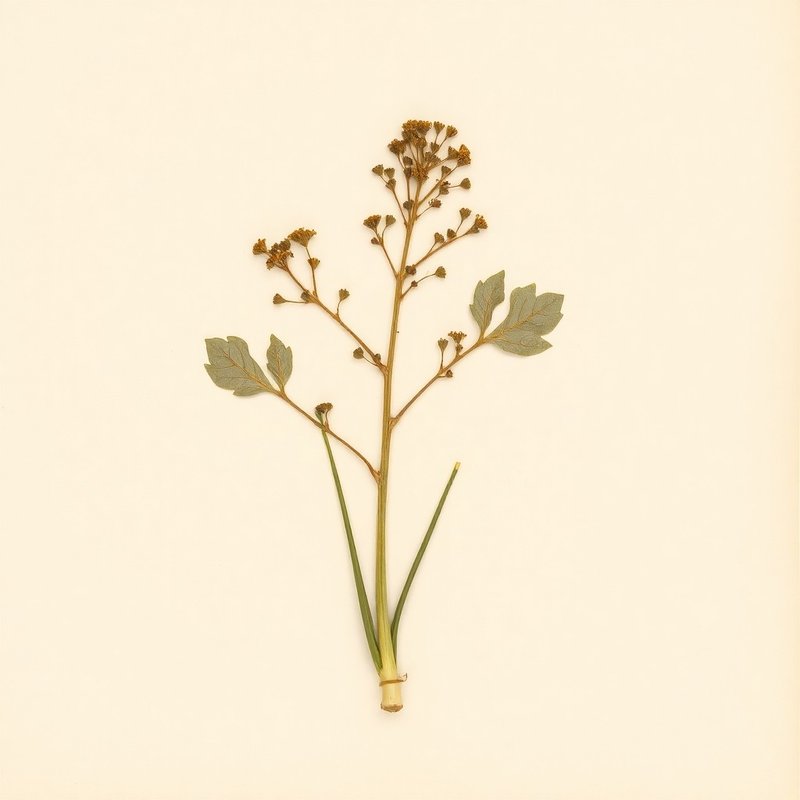 Brassica oleracea costata (Couve Tronchuda) — botanical photograph