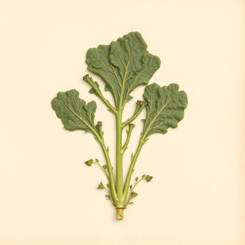 Brassica oleracea ramosa (Perpetual Kale) — botanical photograph