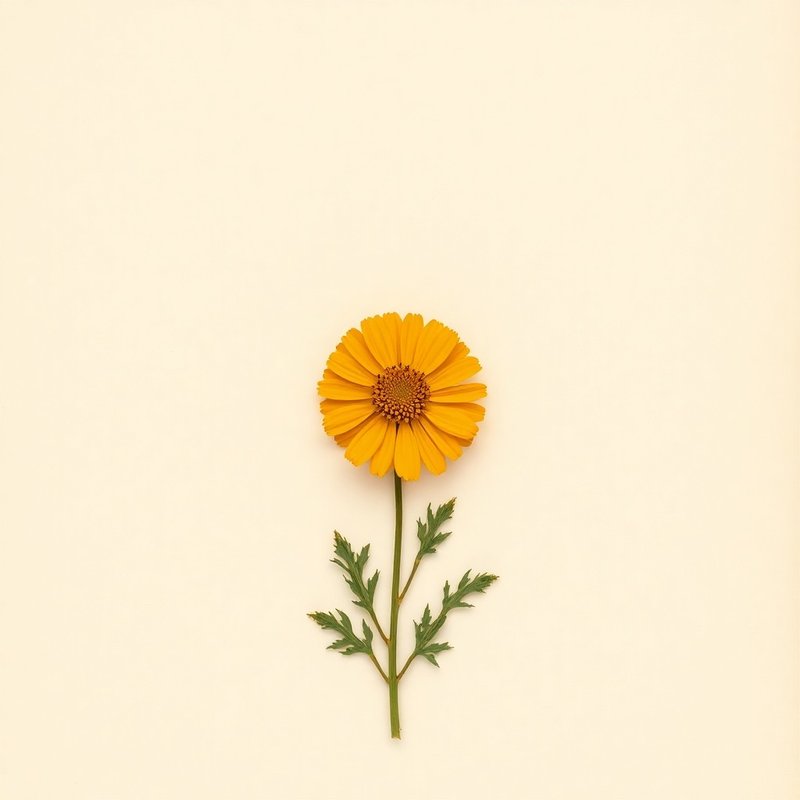 Calendula officinalis (Pot marigold) — botanical photograph