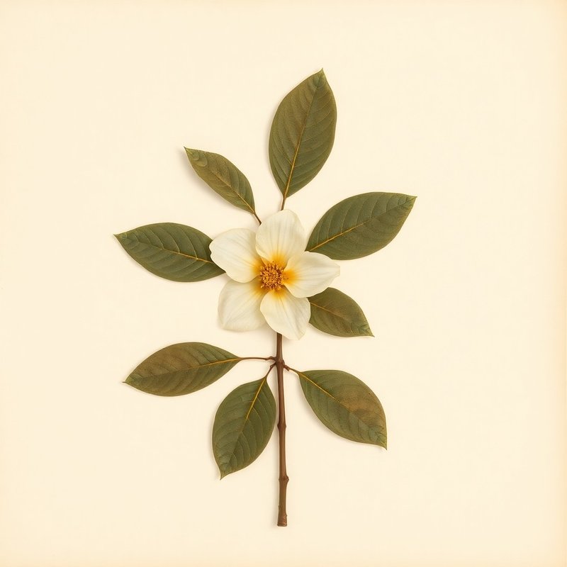 Camellia oleifera (Tea-Oil Plant) — botanical photograph