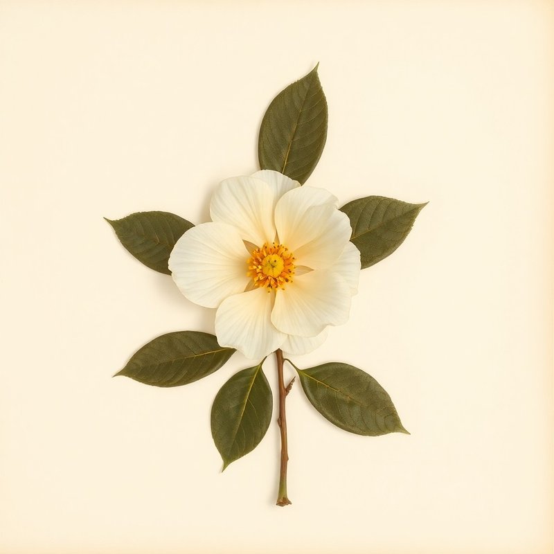 Camellia pitardii (Camellia pitardii) — botanical photograph