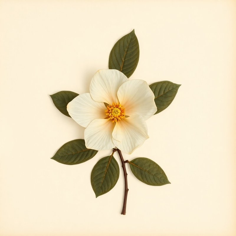 Camellia reticulata (To-tsubaki) — botanical photograph