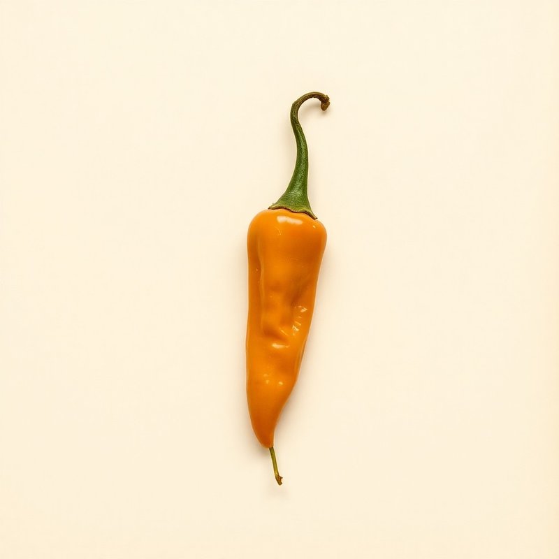 Capsicum frutescens (Tabasco Pepper) — botanical photograph