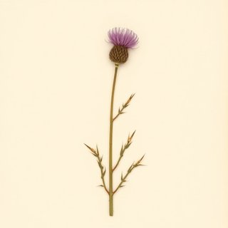 Carduus crispus (Welted Thistle) — botanical photograph