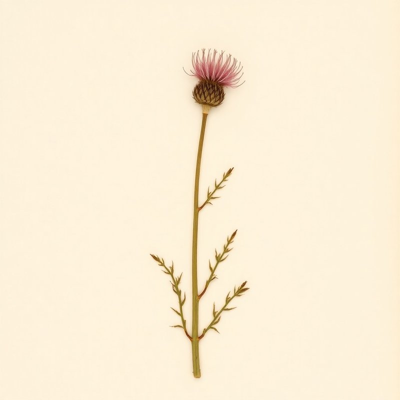 Carlina acaulis (Stemless Carline Thistle) — botanical photograph