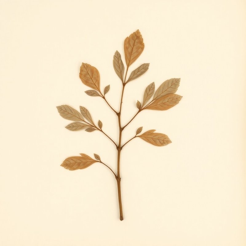 Carya glabra (Pignut hickory) — botanical photograph