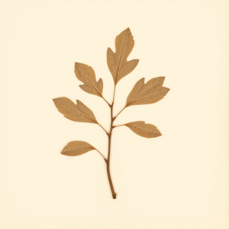 Carya ovata (Shagbark hickory) — botanical photograph