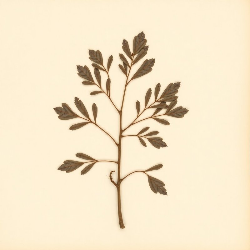 Carya texana (Black Hickory) — botanical photograph