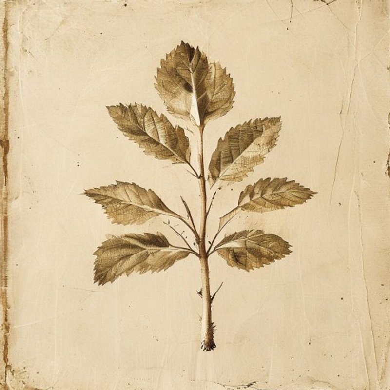 Castanea dentata (American Sweet Chestnut) — botanical photograph