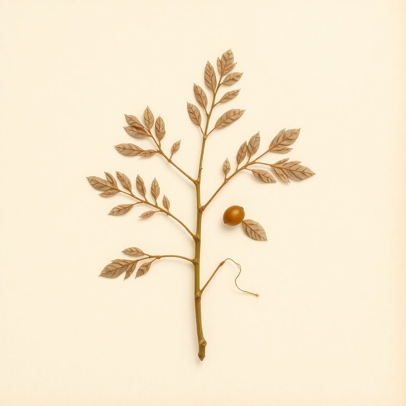 Castanea sativa (Sweet chestnut) — botanical photograph