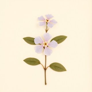 Catharanthus roseus (Madagascar Periwinkle) — botanical photograph