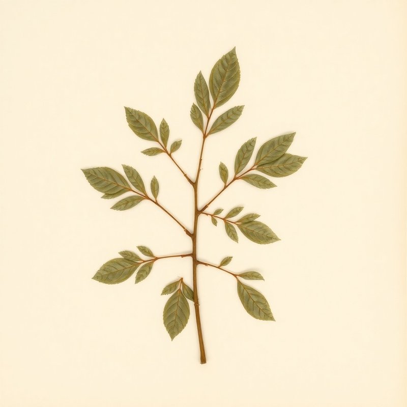 Celtis occidentalis (Common Hackberry) — botanical photograph