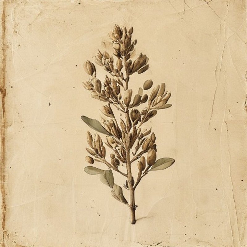 Ceratonia siliqua (Carob) — botanical photograph