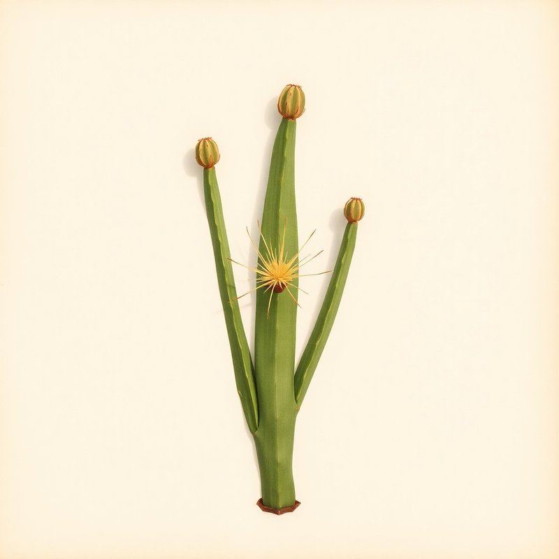 Cereus repandus (Peruvian apple cactus) — botanical photograph