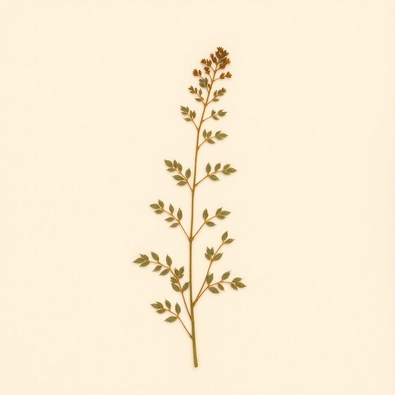 Chenopodium ambrosioides (Mexican Tea) — botanical photograph