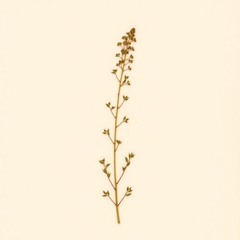 Chenopodium ambrosioides anthelminticum (Wormseed) — botanical photograph
