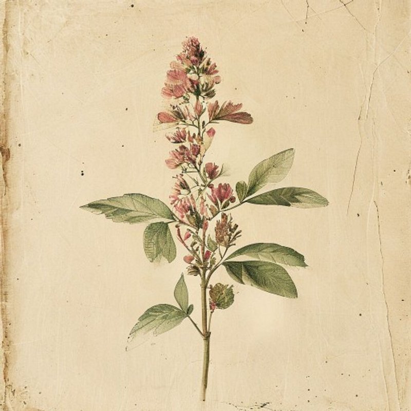 Chimaphila maculata (Spotted Wintergreen) — botanical photograph