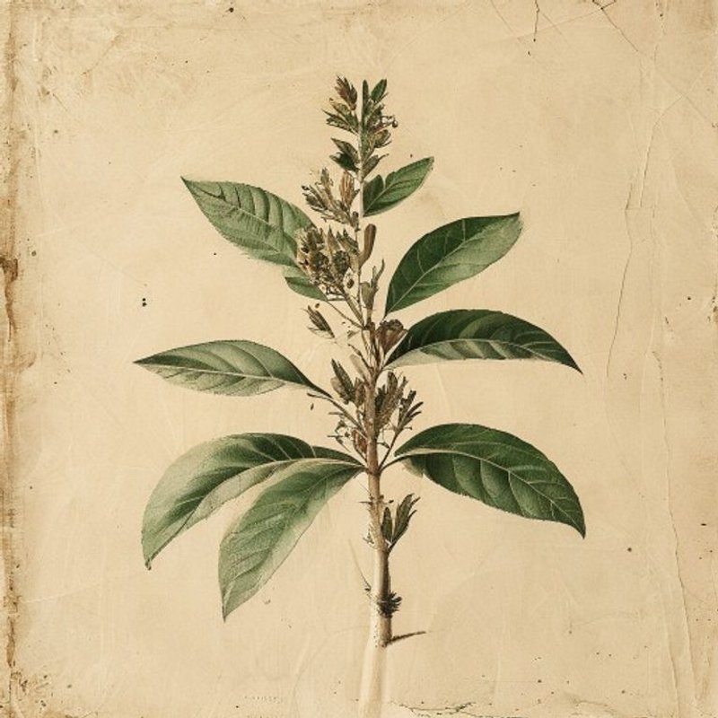 Cinchona officinalis (Lojabark) — botanical photograph