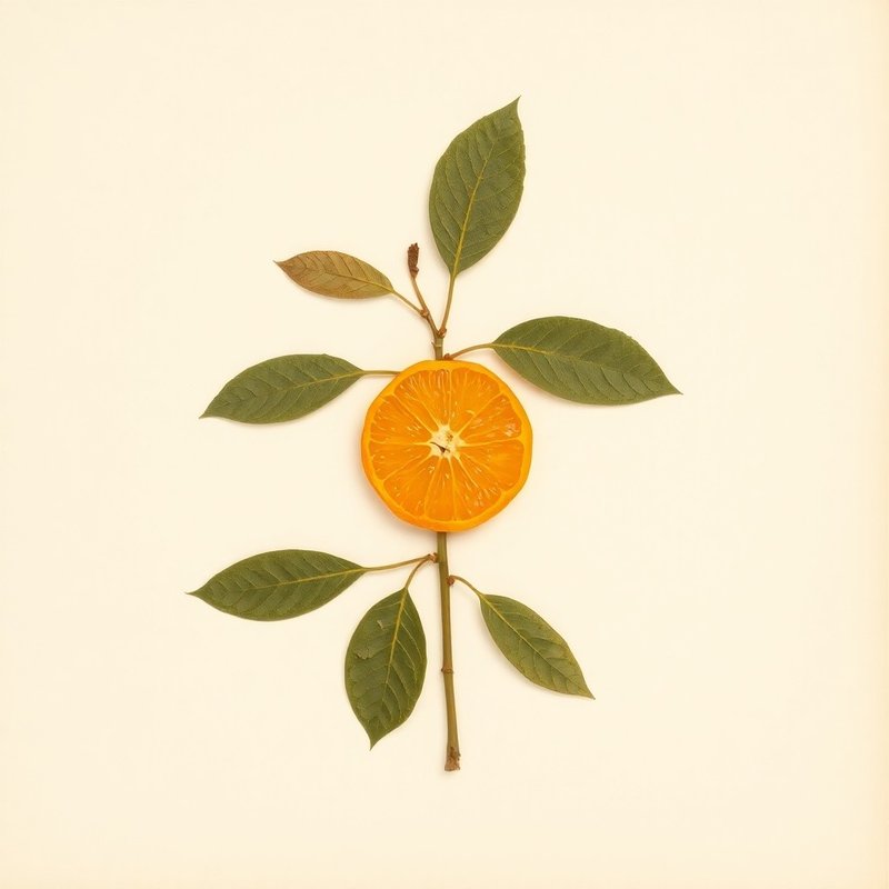 Citrus trifoliata (Bitter orange) — botanical photograph