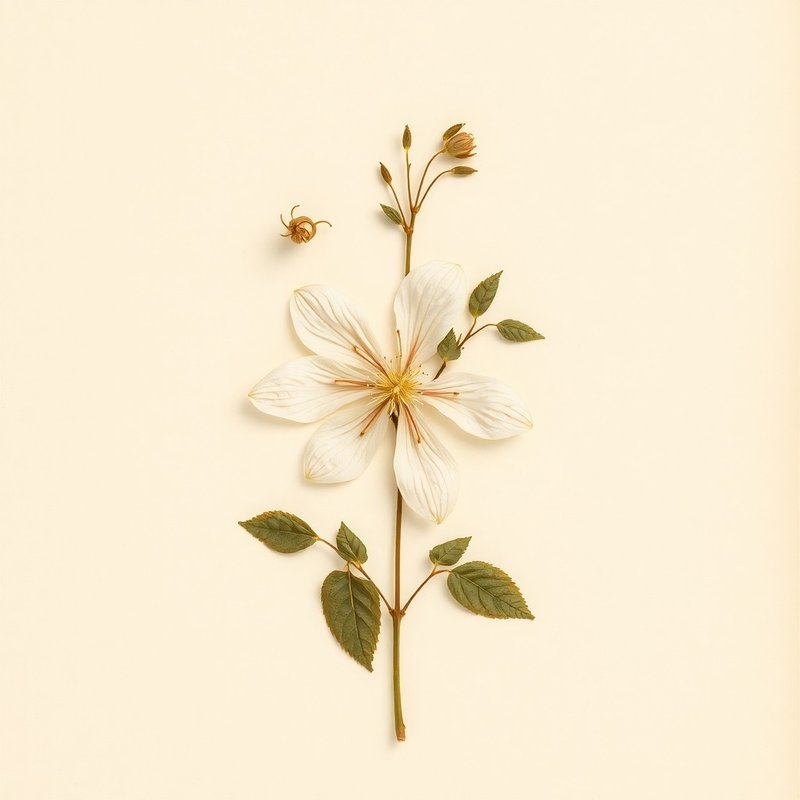 Clematis flammula (Fragrant Virgin's Bower) — botanical photograph