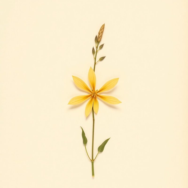 Cleome lutea (Yellow Spiderflower) — botanical photograph