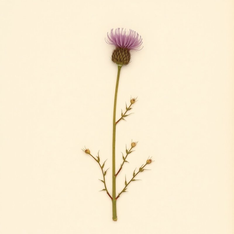 Cnicus benedictus (Blessed Thistle) — botanical photograph