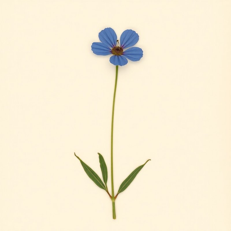 Commelina coelestis (Blue Spider Wort) — botanical photograph