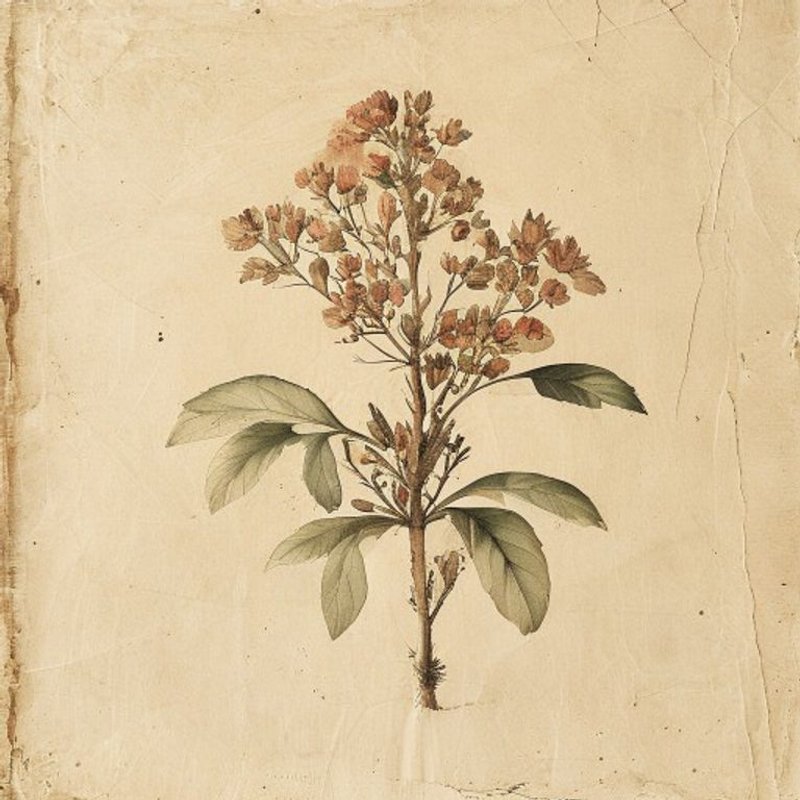 Crataegus atrosanguinea (Crataegus atrosanguinea) — botanical photograph