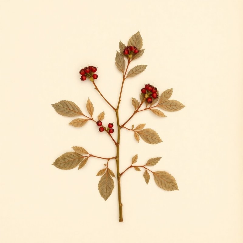 Crataegus lobulata (Red Haw) — botanical photograph