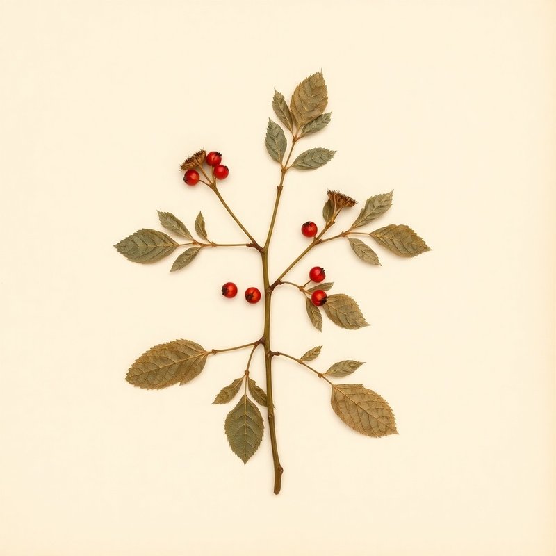 Crataegus macrosperma (Big-Fruit Hawthorn) — botanical photograph