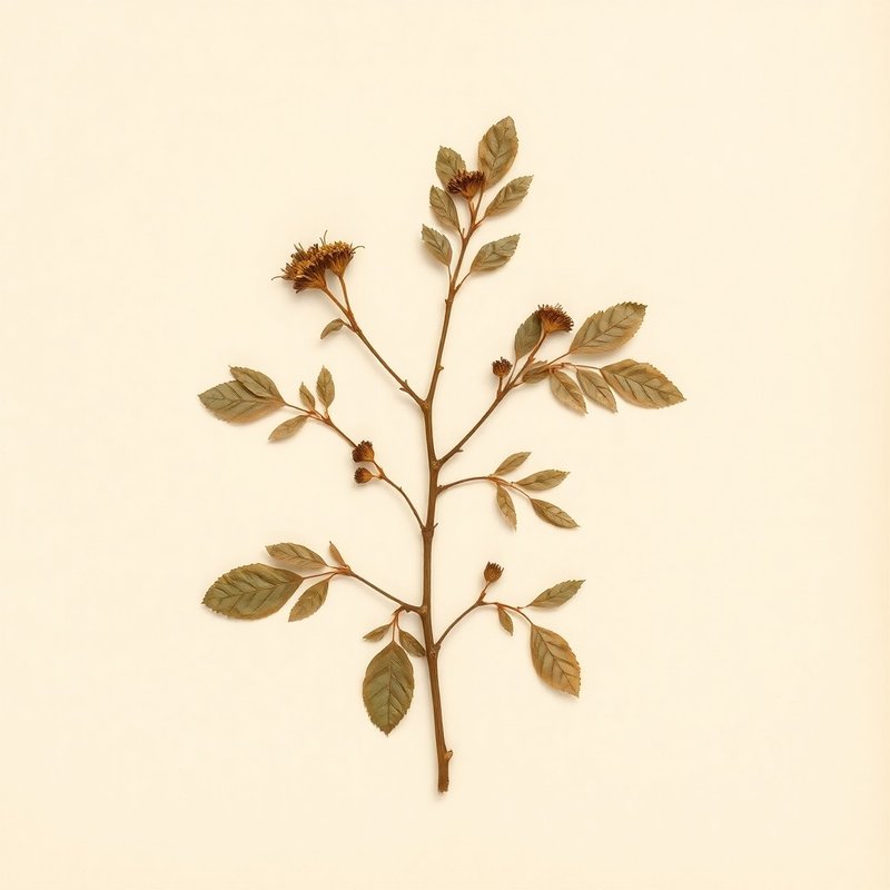 Crataegus monogyna (Hawthorn) — botanical photograph