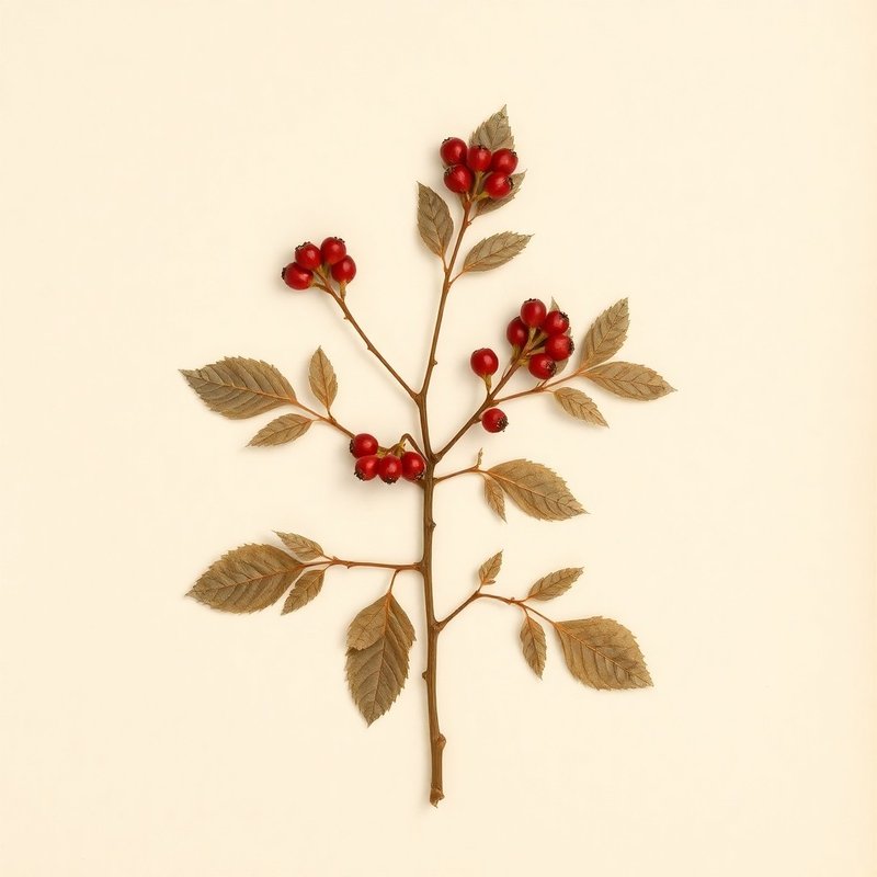 Crataegus pedicellata (Scarlet Haw) — botanical photograph