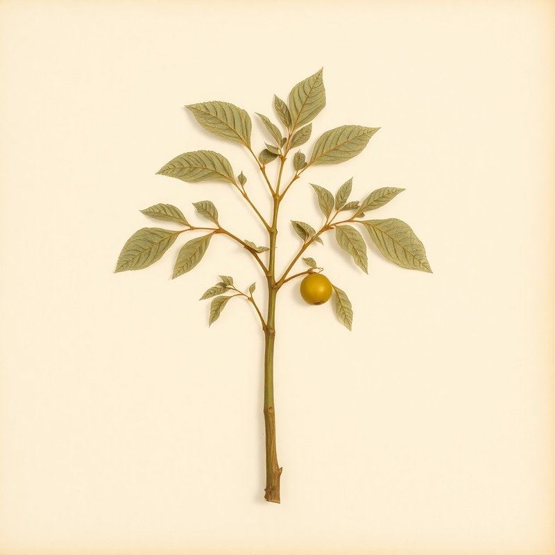 Crescentia cujete (Calabash Tree) — botanical photograph