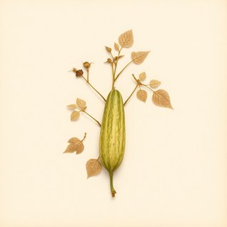 Cucumis melo flexuosus (Cucumis melo flexuosus) — botanical photograph
