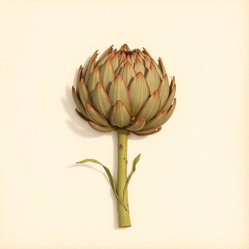Cynara cardunculus var. scolymus (Globe Artichoke) — botanical photograph