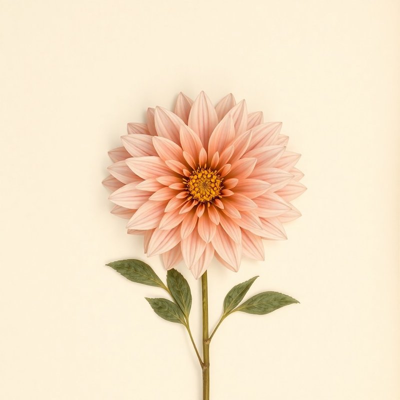 Dahlia rosea (Dahlia) — botanical photograph