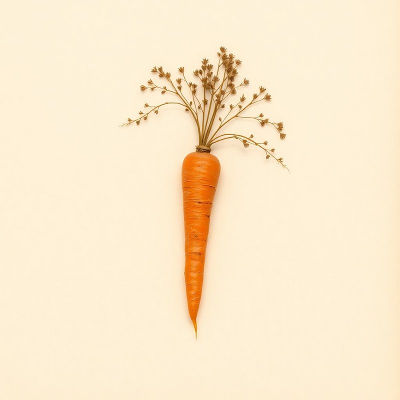 Daucus carota sativus (Carrot) — botanical photograph