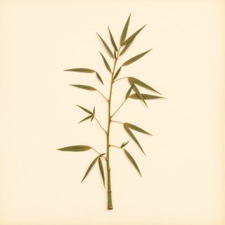 Dendrocalamus brandesii (Velvet Leaf Bamboo) — botanical photograph