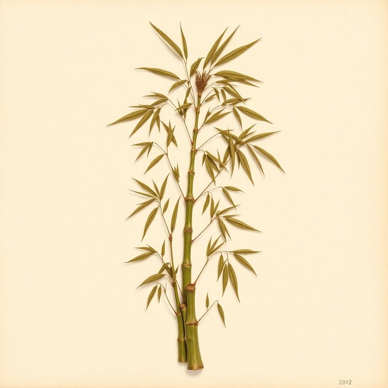 Dendrocalamus giganteus (Giant Bamboo) — botanical photograph
