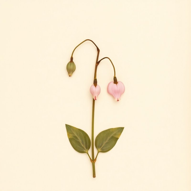 Dicentra spectabilis (Bleeding Heart) — botanical photograph
