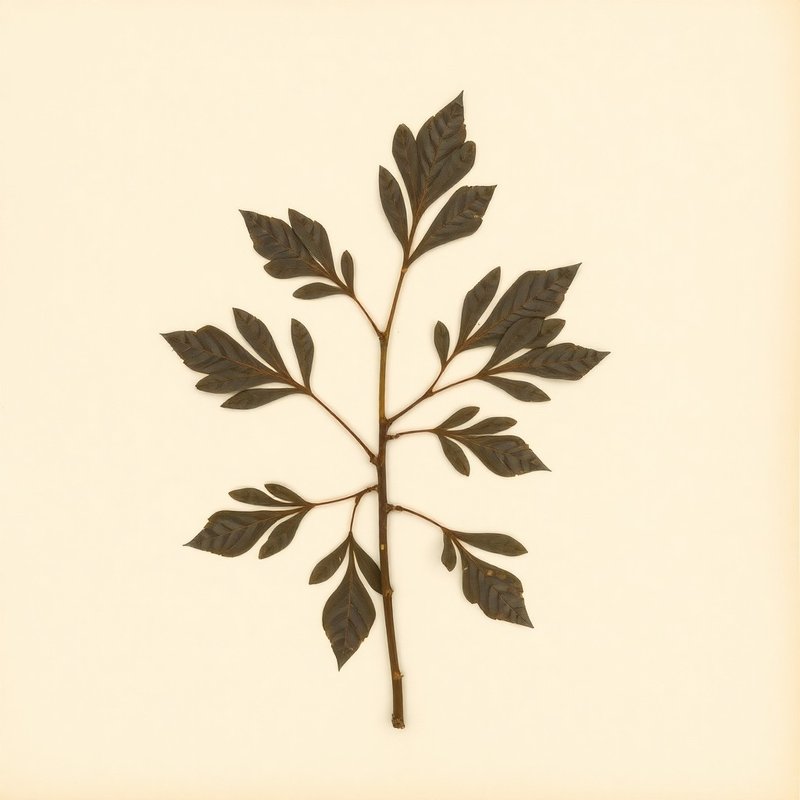 Diospyros ebenum (Ebony) — botanical photograph