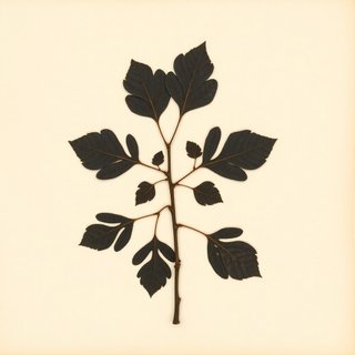 Diospyros tessellaria (Black ebony) — botanical photograph