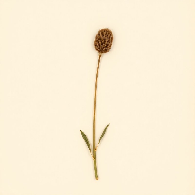 Emilia sonchifolia (Cupid's Shaving Brush) — botanical photograph